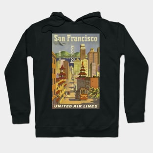 Vintage Poster San Francisco Airlines Hoodie